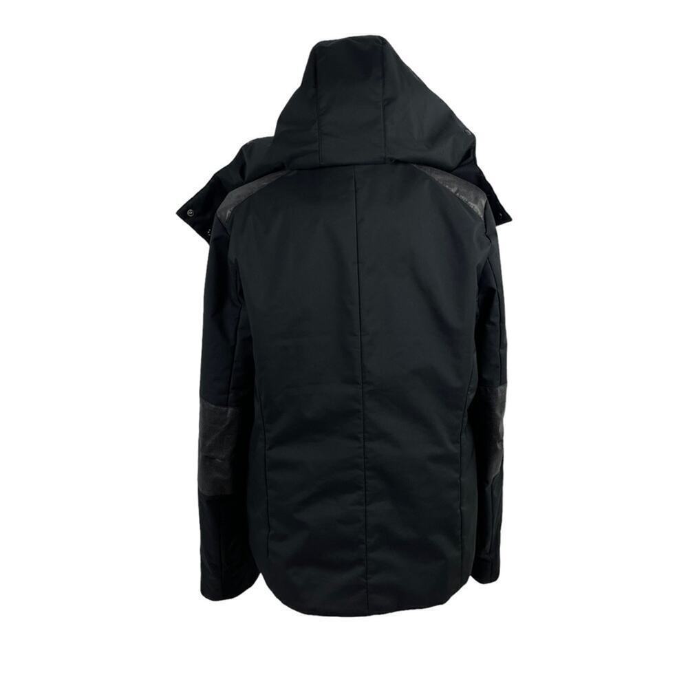 Eric Snow Womens Size Large Patchwork Winter Full Zip Black Jacket faux leather - Picture 11 of 16
